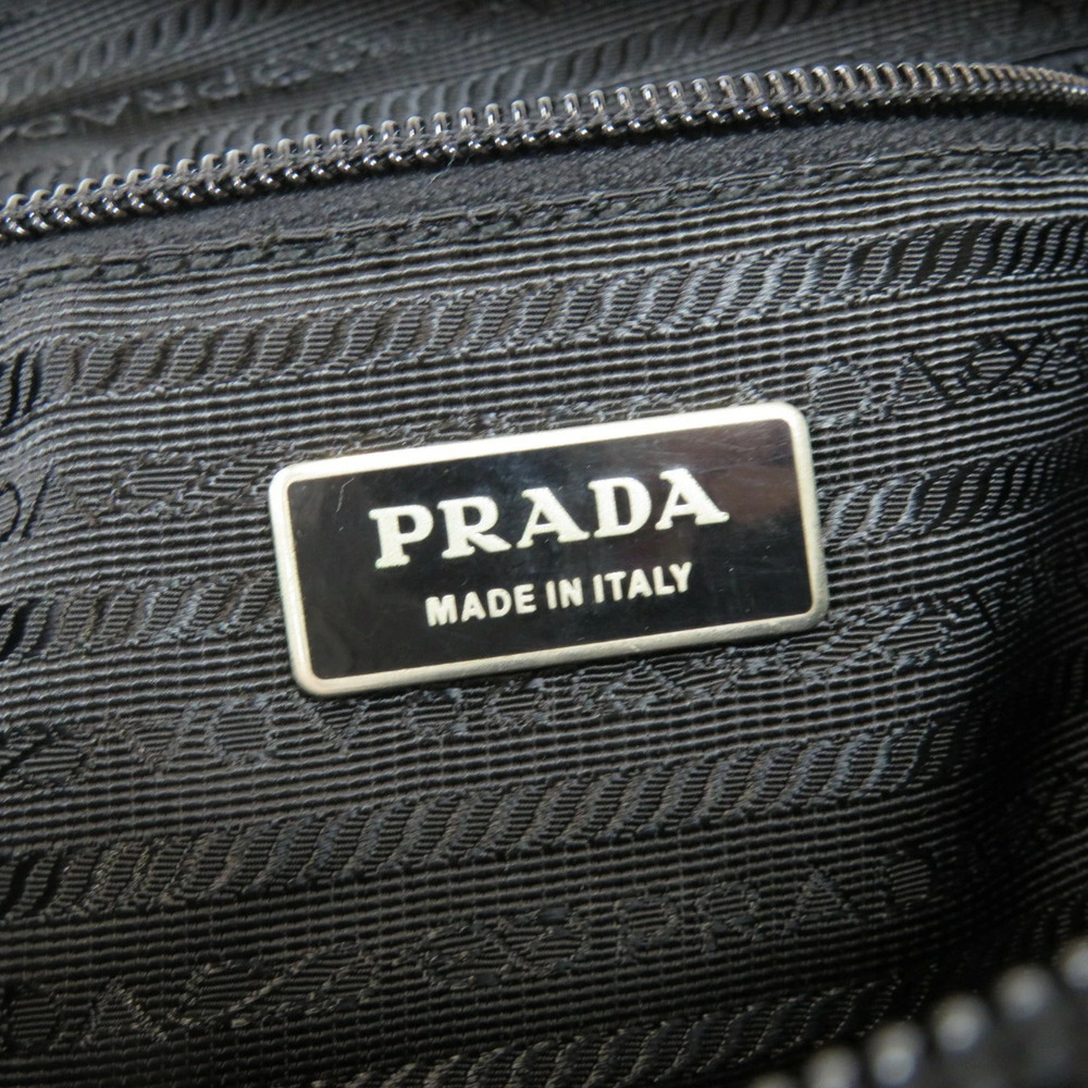 Prada logo plate Black Shoulder Crossbody bag - Picture 6 of 11